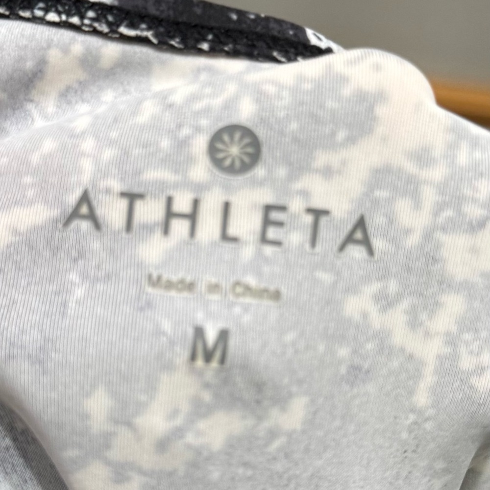 Athleta Gray and White Activewear Mini Dress